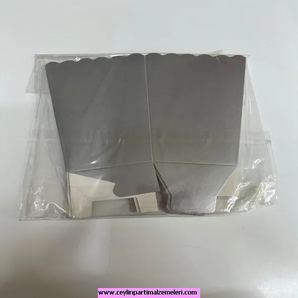 Gümüş Popcorn Kutusu